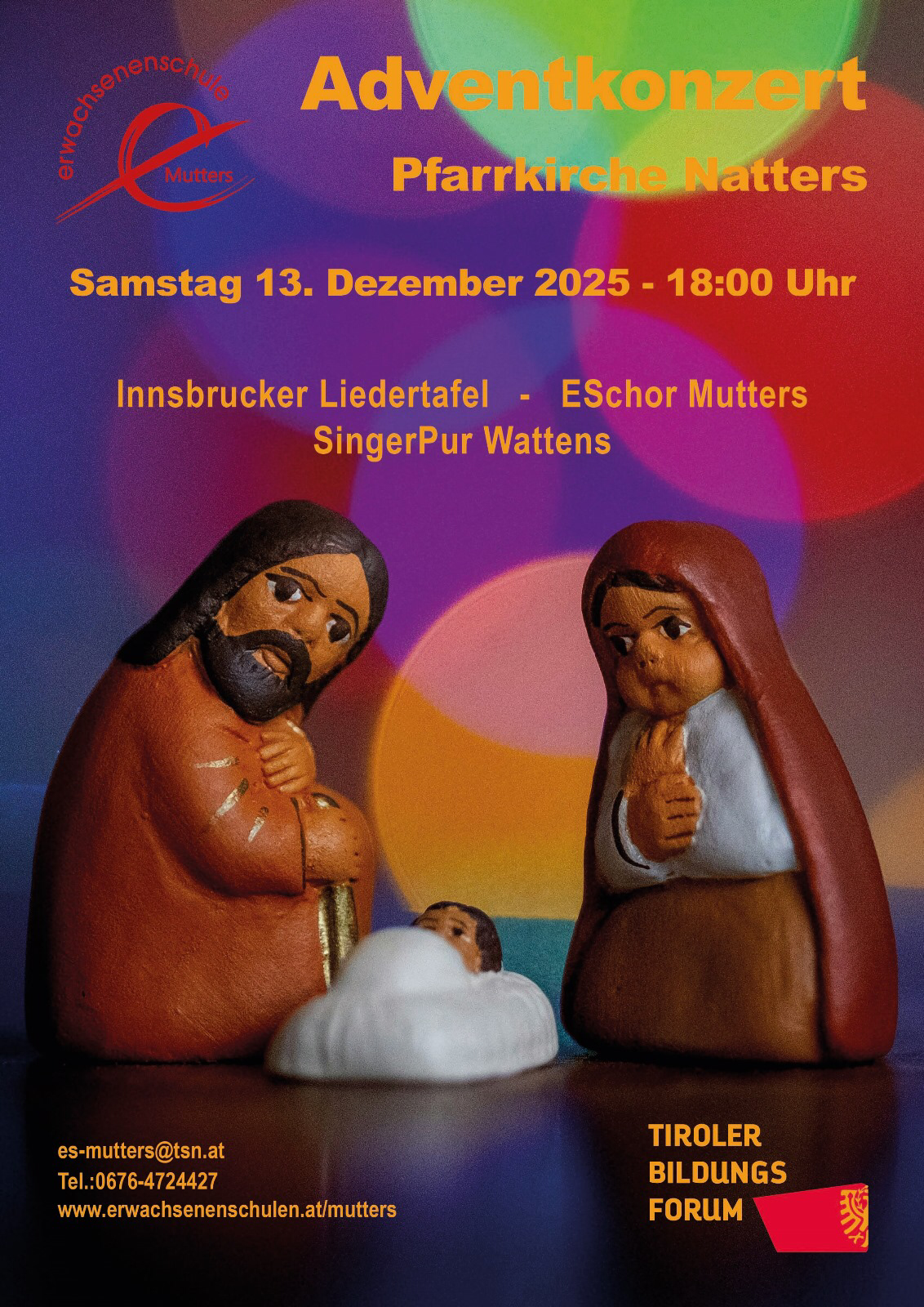Adventkonzert Pfarrkirche Natters            Samstag 13. Dezember 2025 – 18:00 Uhr