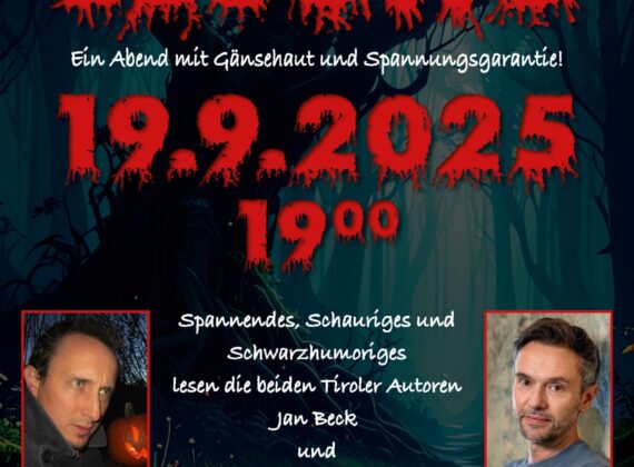 Krimilesung mit Jan Beck und Christian Kössler – Spannung und schwarzer Humor in der MS Volders