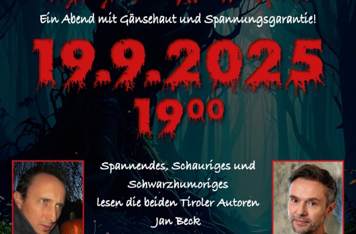 Krimilesung mit Jan Beck und Christian Kössler – Spannung und schwarzer Humor in der MS Volders