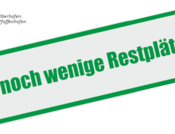 Restplätze frei!